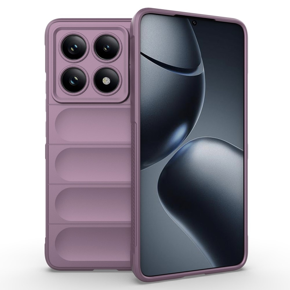 Rugg odolný gelový obal na Xiaomi Redmi Note 14 Pro 5G/Poco X7 5G - světlefialový