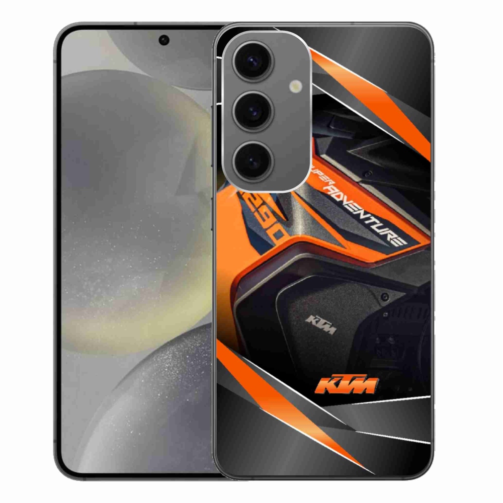 Gelový kryt mmCase na Samsung Galaxy S24+ - motorka ktm