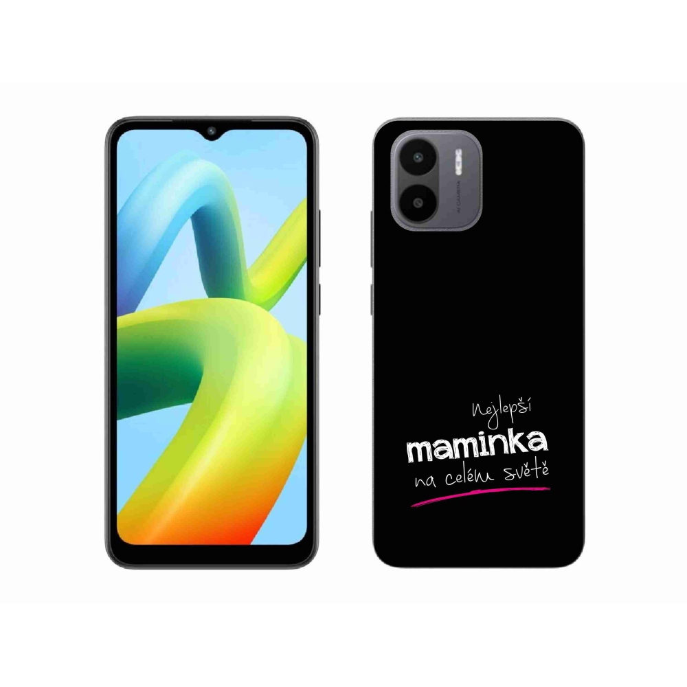 Gelový kryt mmCase na Xiaomi Redmi A1 - nejlepší maminka 4 černé pozadí