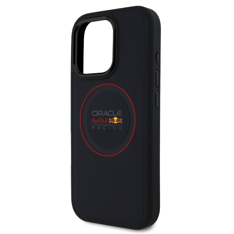 Red Bull PU Leather Red Ring MagSafe Zadní Kryt pro iPhone 16 Pro Max Navy