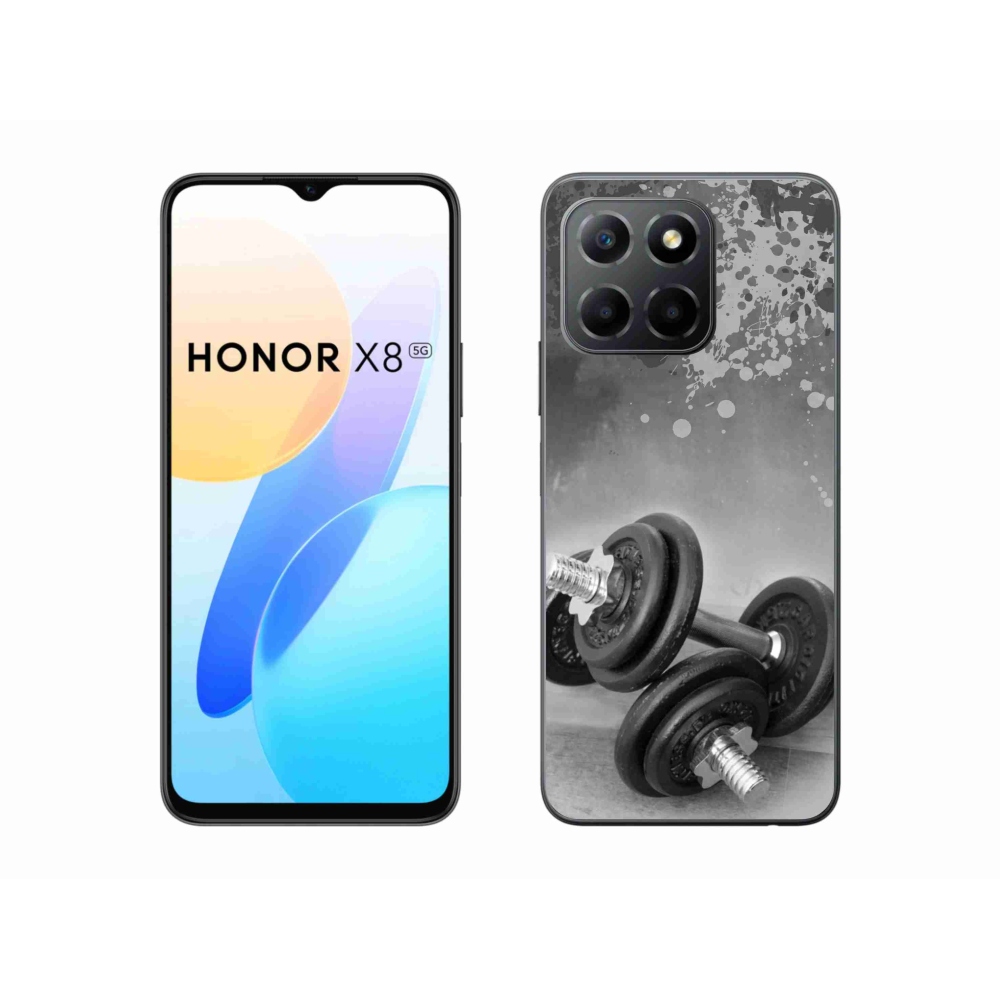 Gelový kryt mmCase na Honor X8 5G/Honor 70 Lite 5G - činky 1