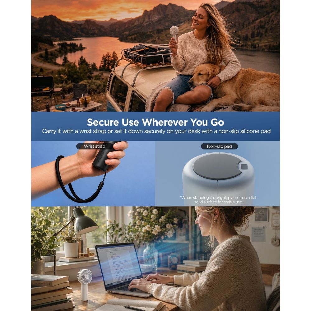 Spigen A905 Mini přenosný ruční ventilátor