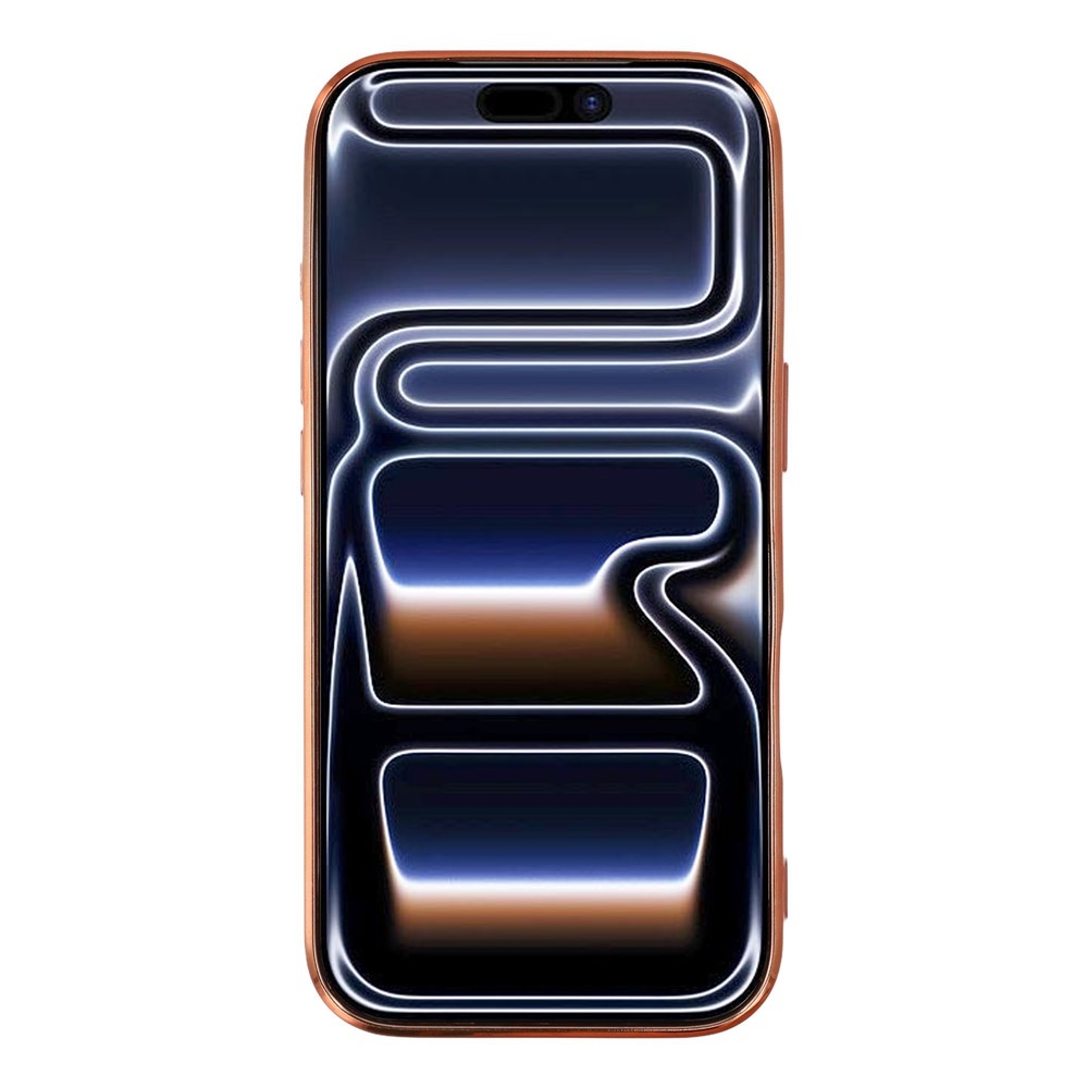 Veins gelový obal s ochranným sklem fotoaparátu na iPhone 18 Pro Max/17 Pro Max - oranžový