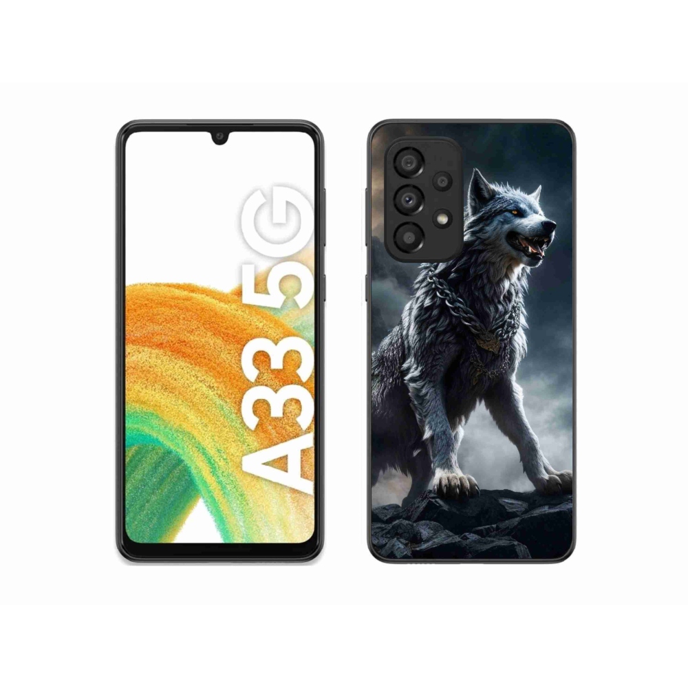 Gelový kryt mmCase na Samsung Galaxy A33 5G - vlk 1