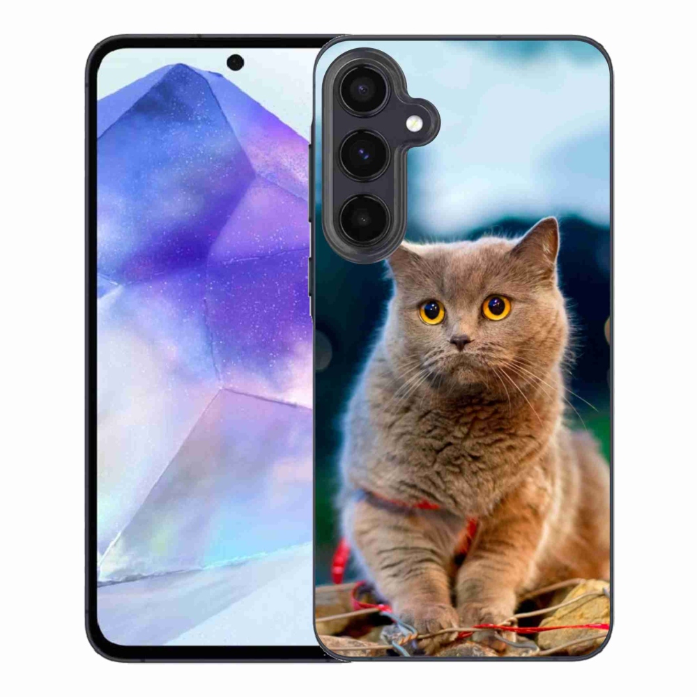 Gelový kryt mmCase na Samsung Galaxy A55 5G - britská modrá 2