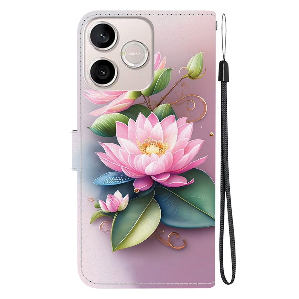 Versatile knížkové pouzdro na Honor 600 Lite 5G - lotusový květ