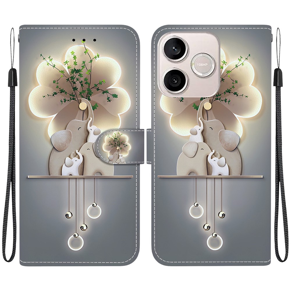 Versatile knížkové pouzdro na Honor 600 Lite 5G - sloni