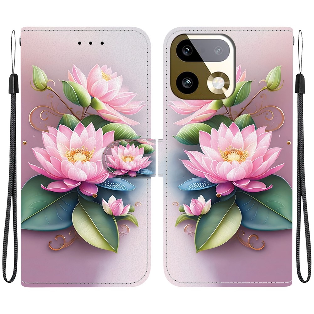 Versatile knížkové pouzdro na Realme 16 Pro+ 5G - lotusový květ