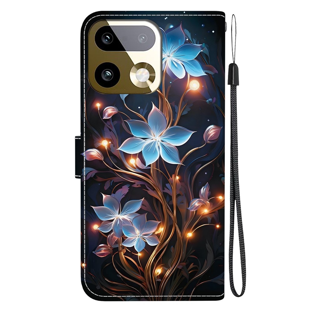 Versatile knížkové pouzdro na Realme 16 Pro+ 5G - modré květy