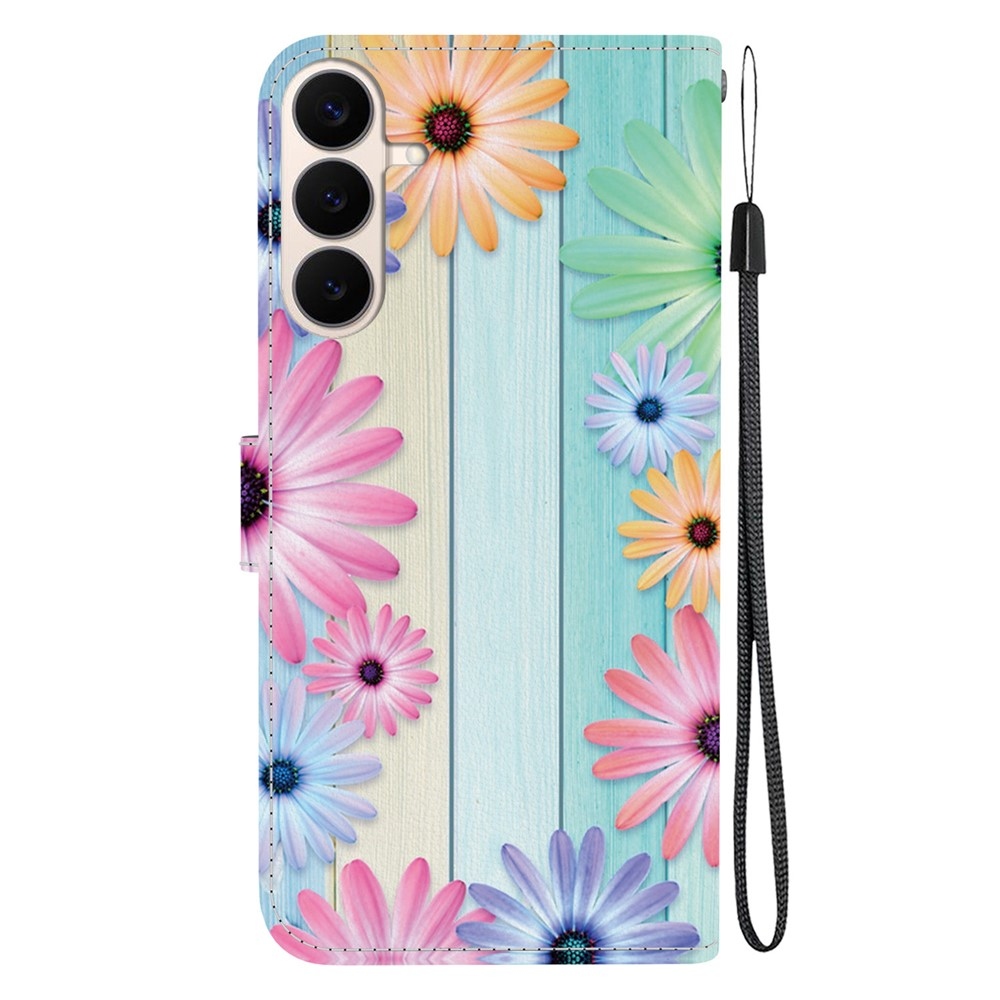 Versatile knížkové pouzdro na Samsung Galaxy S26 FE - barevné gerbery