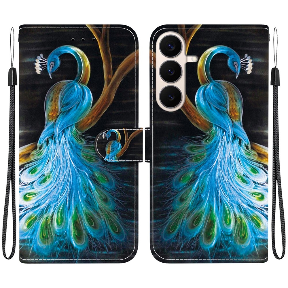 Versatile knížkové pouzdro na Samsung Galaxy S26 FE - páv