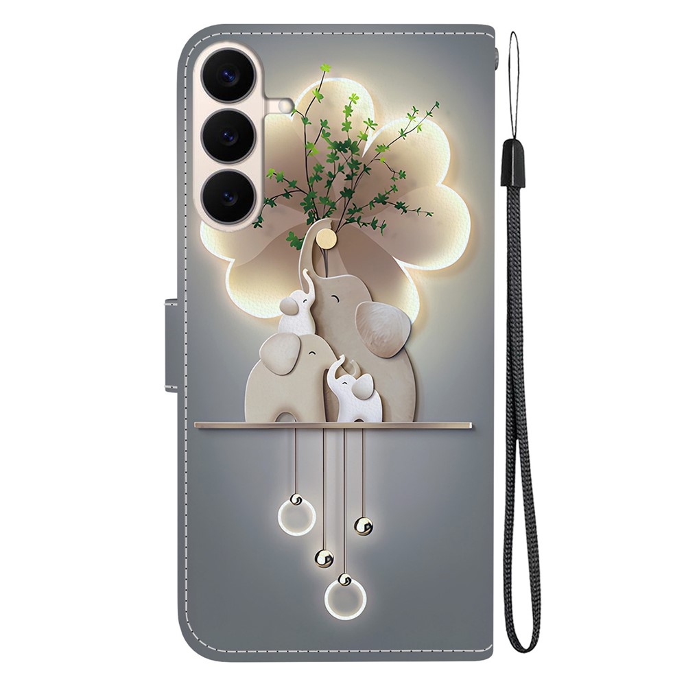 Versatile knížkové pouzdro na Samsung Galaxy S26 FE - sloni