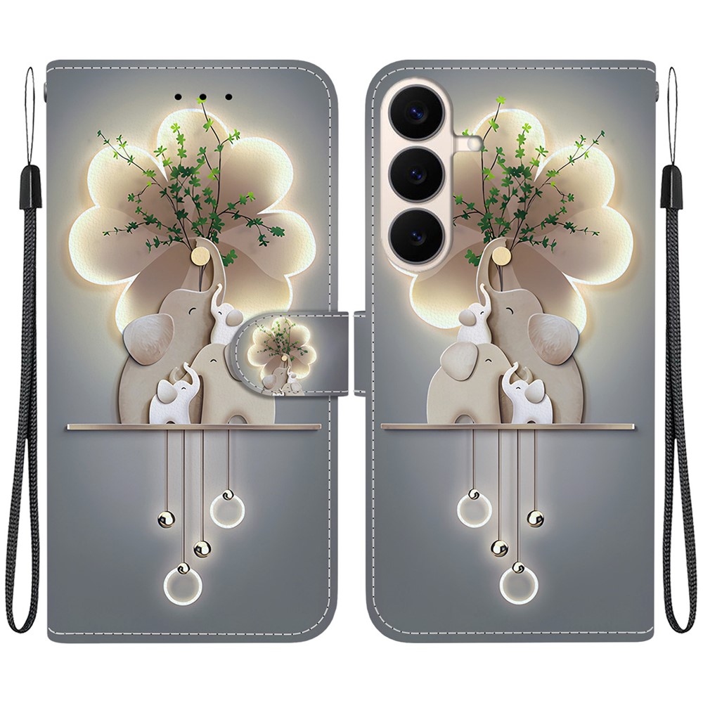 Versatile knížkové pouzdro na Samsung Galaxy S26 FE - sloni