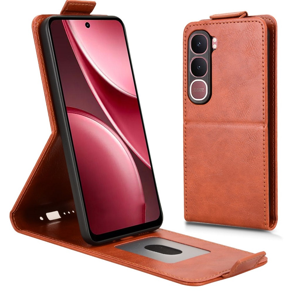Vert flipové pouzdro na Vivo Y21d/Vivo Y31 5G - oranžové