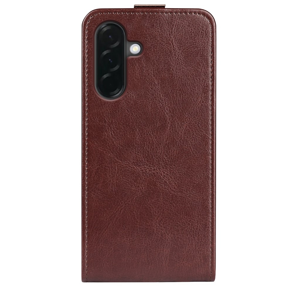 Vertical knížkové pouzdro na Samsung Galaxy A37 5G - hnědé