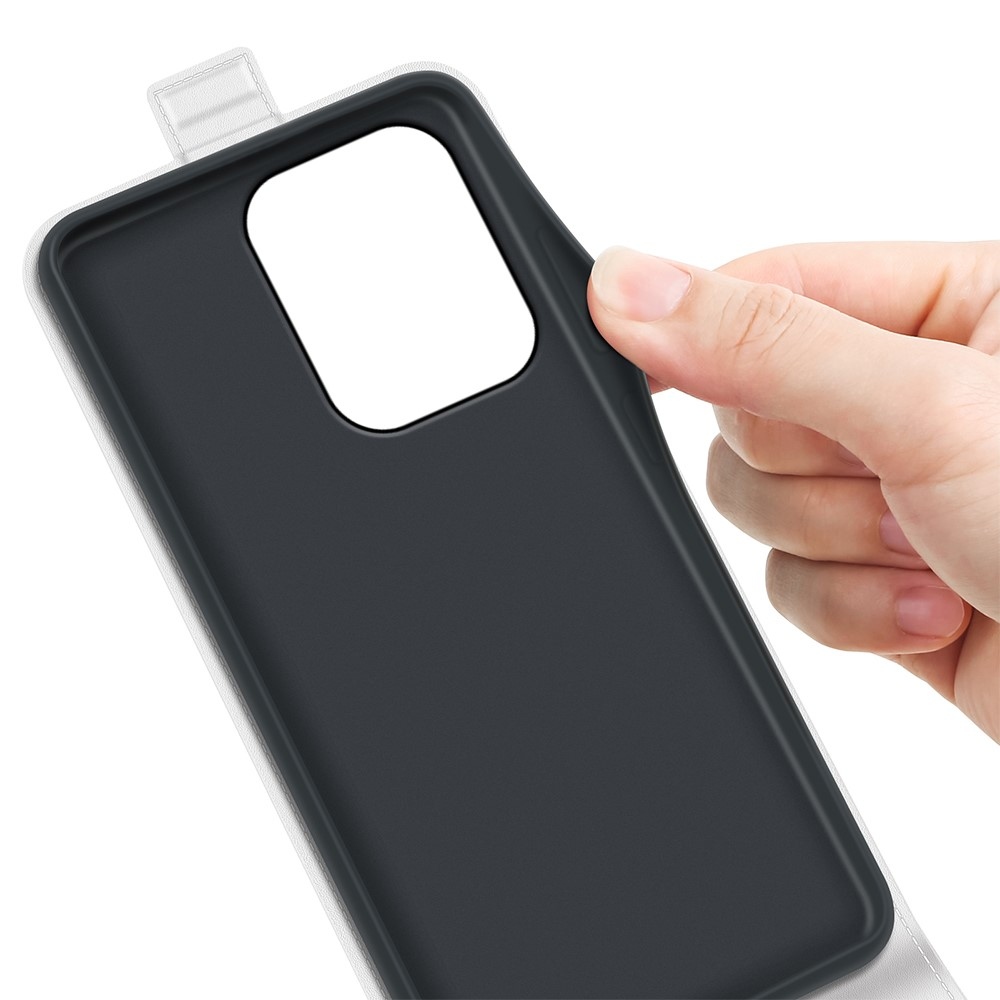 Vertical knížkové pouzdro na Xiaomi Redmi 17 4G/5G - bílé