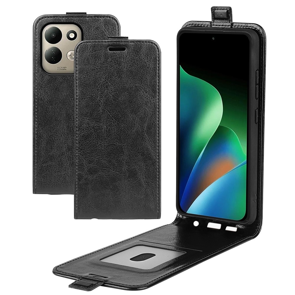 Vertical knížkové pouzdro na Xiaomi Redmi 17 4G/5G - černé