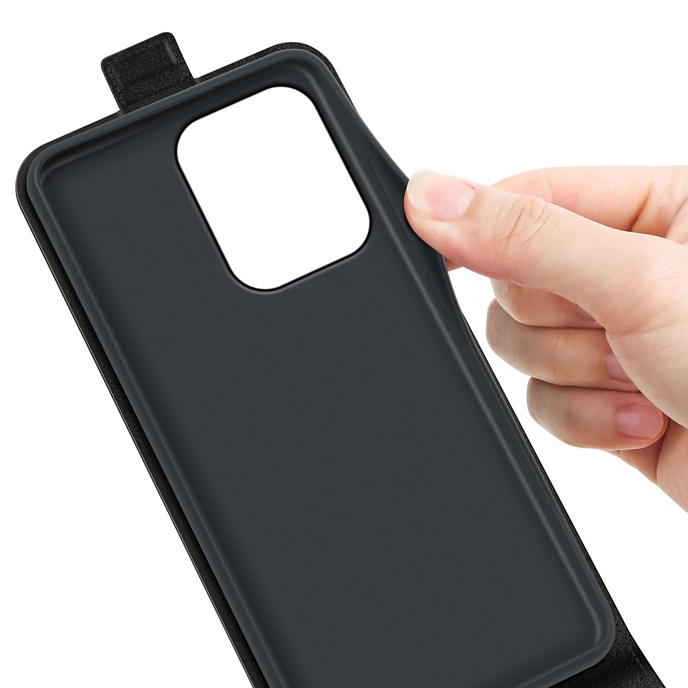 Vertical knížkové pouzdro na Xiaomi Redmi 17 4G/5G - černé
