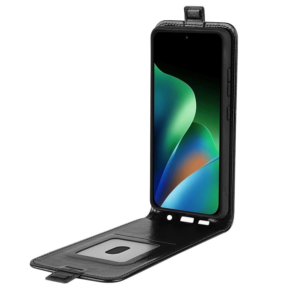 Vertical knížkové pouzdro na Xiaomi Redmi 17 4G/5G - černé