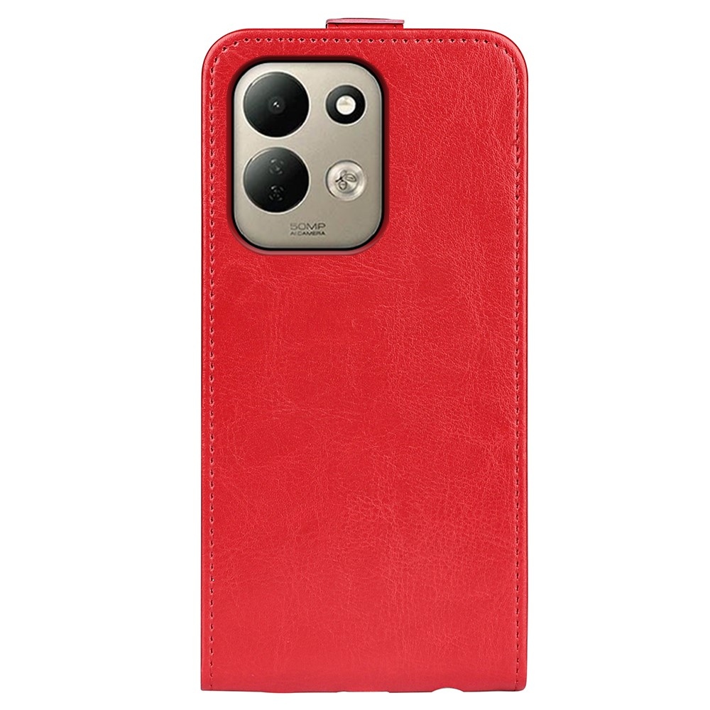 Vertical knížkové pouzdro na Xiaomi Redmi 17 4G/5G - červené