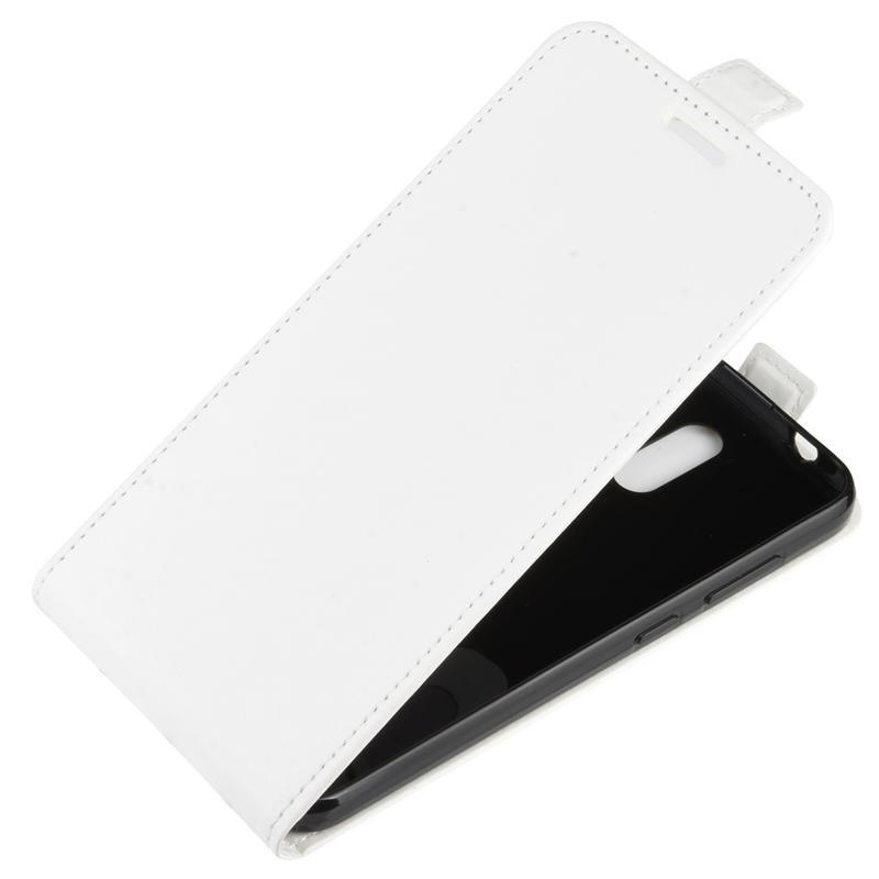 Vertical PU kožené flipové pouzdro na mobil Nokia 2.3 - bílé