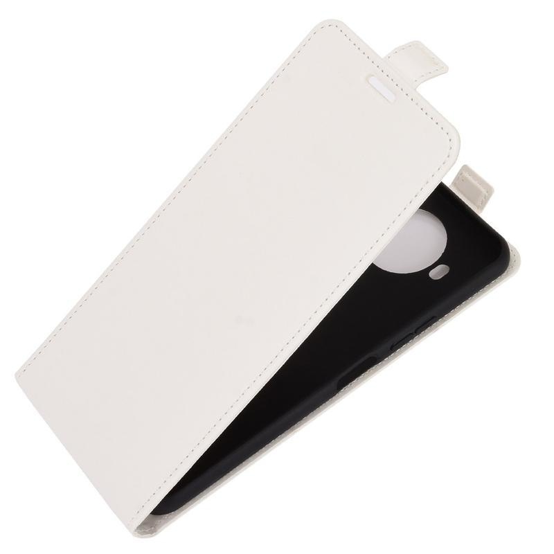 Vertical PU kožené flipové pouzdro na mobil Nokia 8.3 5G - bílé