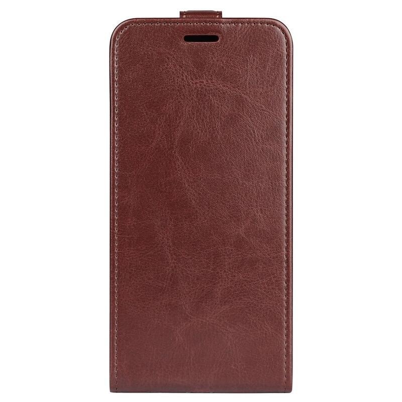 Vertical PU kožené peněženkové pouzdro na mobil Samsung Galaxy A03 - hnědé
