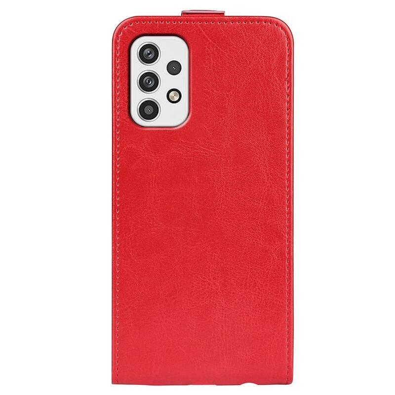 Vertical PU kožené peněženkové pouzdro na mobil Samsung Galaxy A23 4G/5G - červené