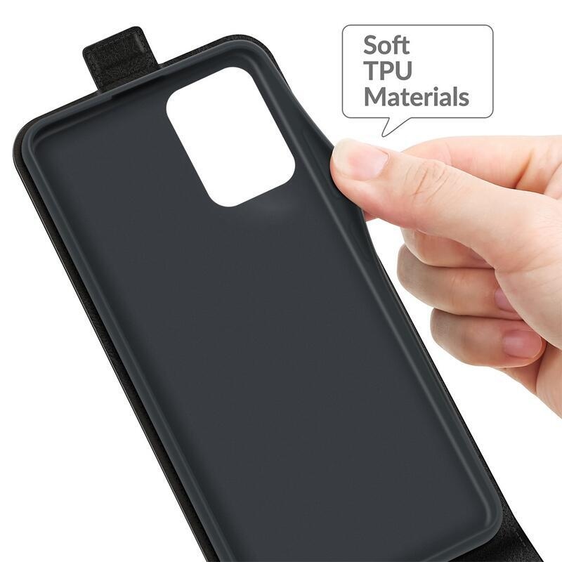 Vertical PU kožené peněženkové pouzdro na mobil Xiaomi 11T/11T Pro - černé