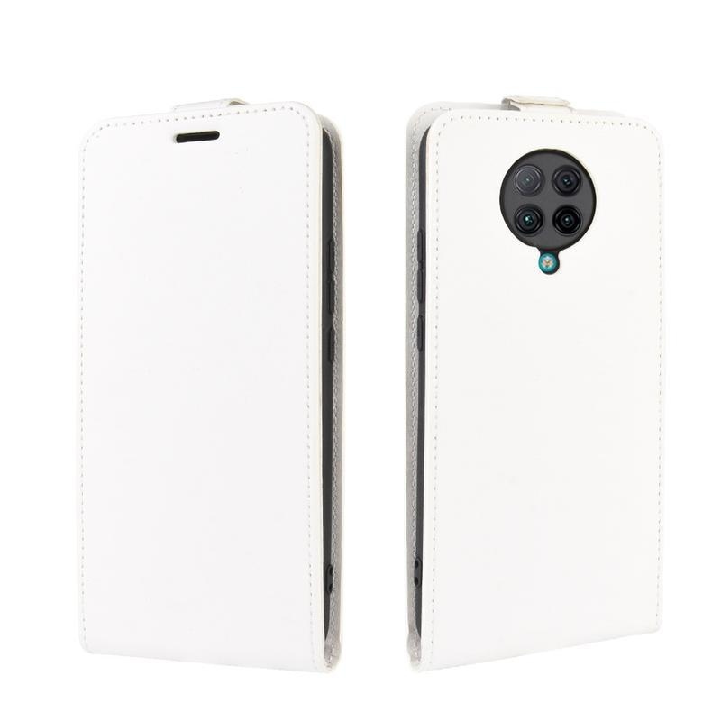 Vertical PU kožené peněženkové pouzdro na mobil Xiaomi Poco F2 Pro - bílé