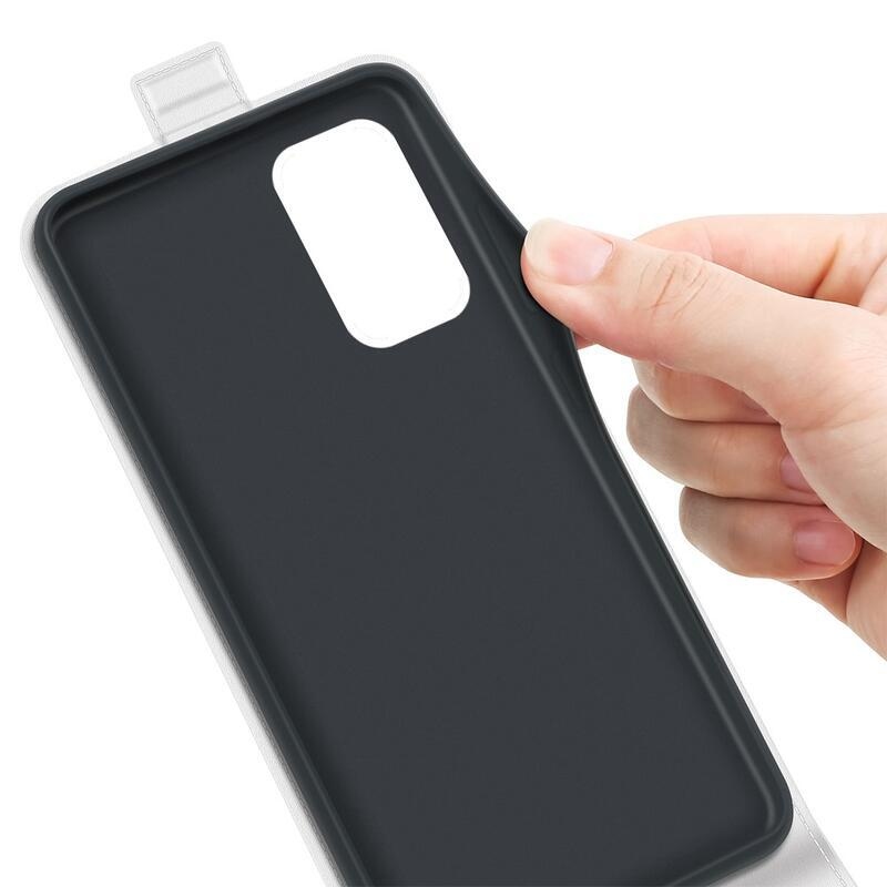 Vertical PU kožené peněženkové pouzdro na mobil Xiaomi Poco M4 Pro 5G/Redmi Note 11S 5G - bílé