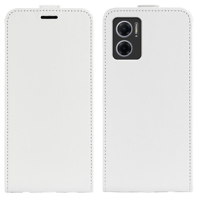 Vertical PU kožené peněženkové pouzdro na mobil Xiaomi Redmi 10 5G - bílé