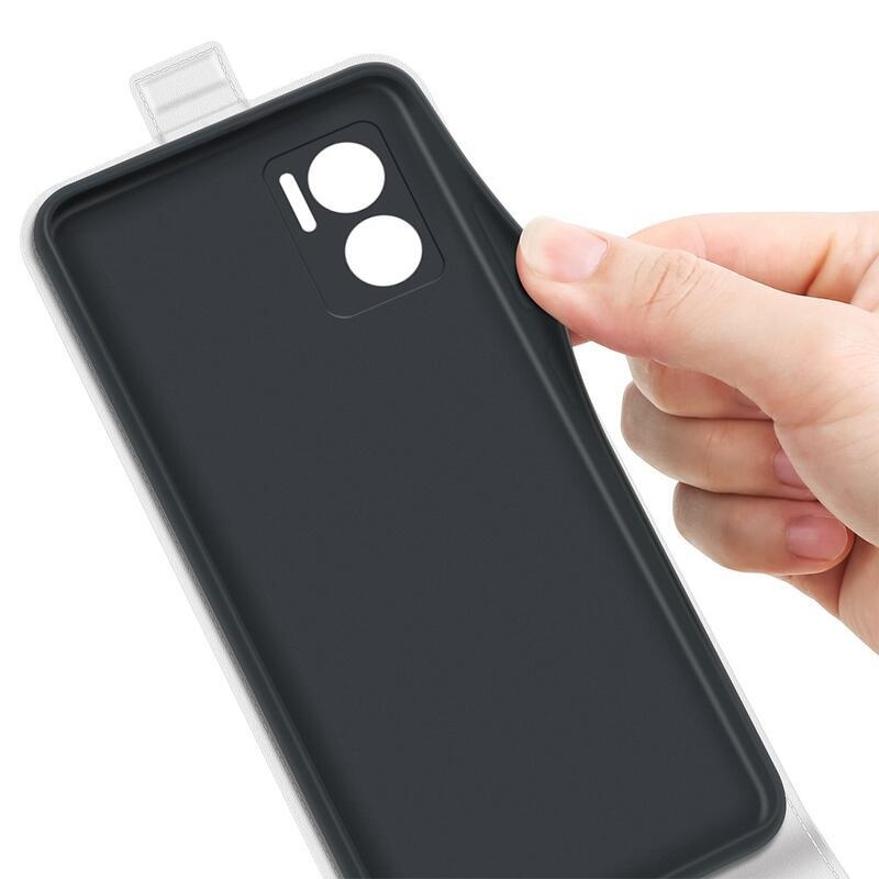 Vertical PU kožené peněženkové pouzdro na mobil Xiaomi Redmi 10 5G - bílé