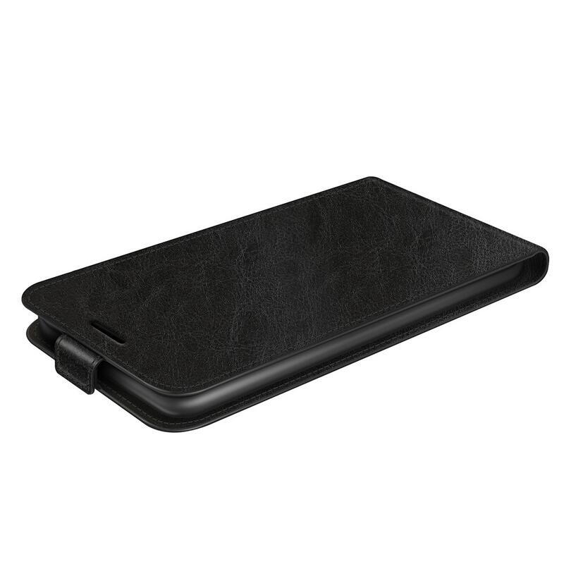 Vertical PU kožené peněženkové pouzdro na mobil Xiaomi Redmi 10 5G - černé
