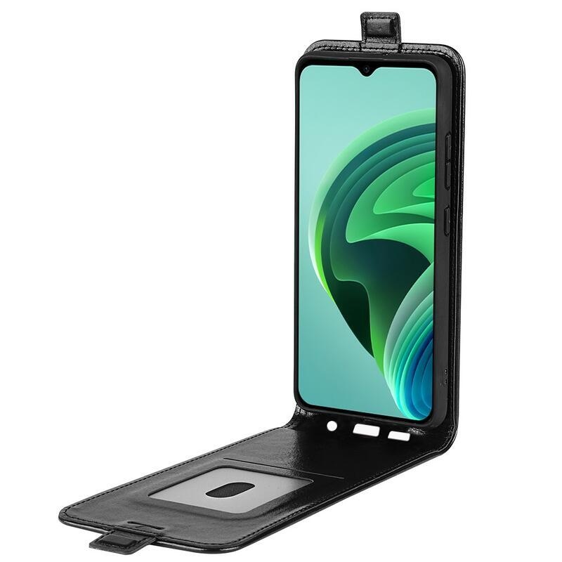 Vertical PU kožené peněženkové pouzdro na mobil Xiaomi Redmi 10 5G - černé
