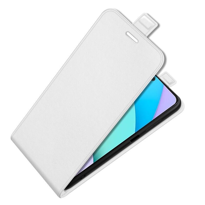 Vertical PU kožené peněženkové pouzdro na mobil Xiaomi Redmi 10/Redmi 10 (2022) - bílé