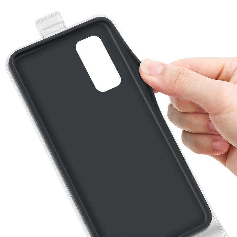 Vertical PU kožené peněženkové pouzdro na mobil Xiaomi Redmi Note 11 4G/Note 11S 4G - bílé
