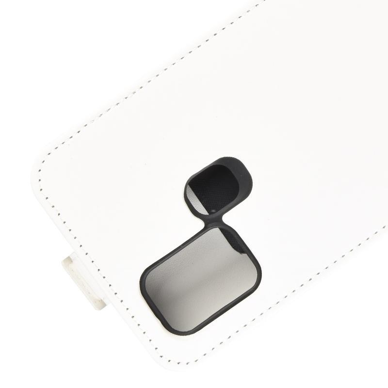 Vertical PU kožené pouzdro na mobil Samsung Galaxy A21s - bílé