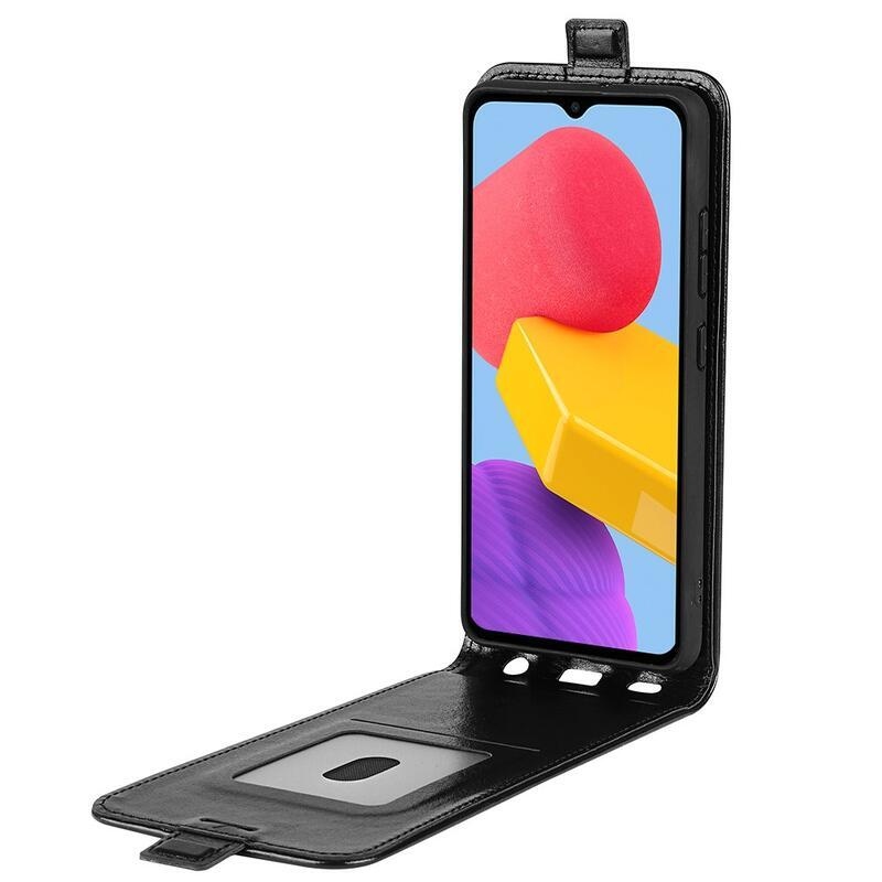 Vertical PU kožené pouzdro na mobil Samsung Galaxy M13 4G - černé