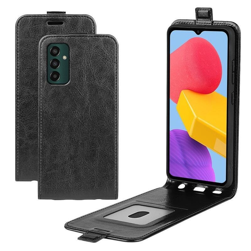 Vertical PU kožené pouzdro na mobil Samsung Galaxy M13 4G - černé