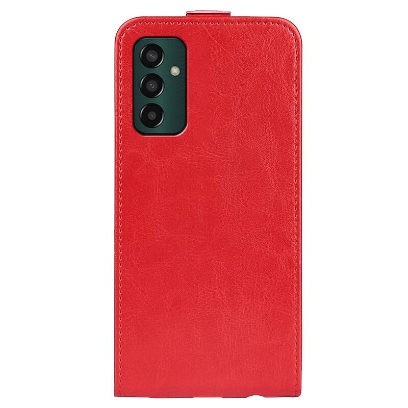 Vertical PU kožené pouzdro na mobil Samsung Galaxy M13 4G - červené