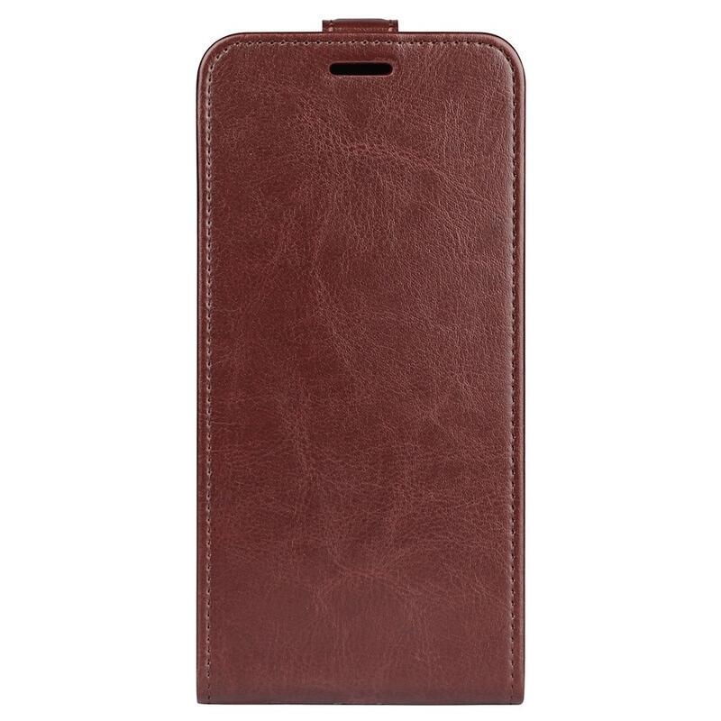 Vertical PU kožené pouzdro na mobil Samsung Galaxy M13 4G - hnědé