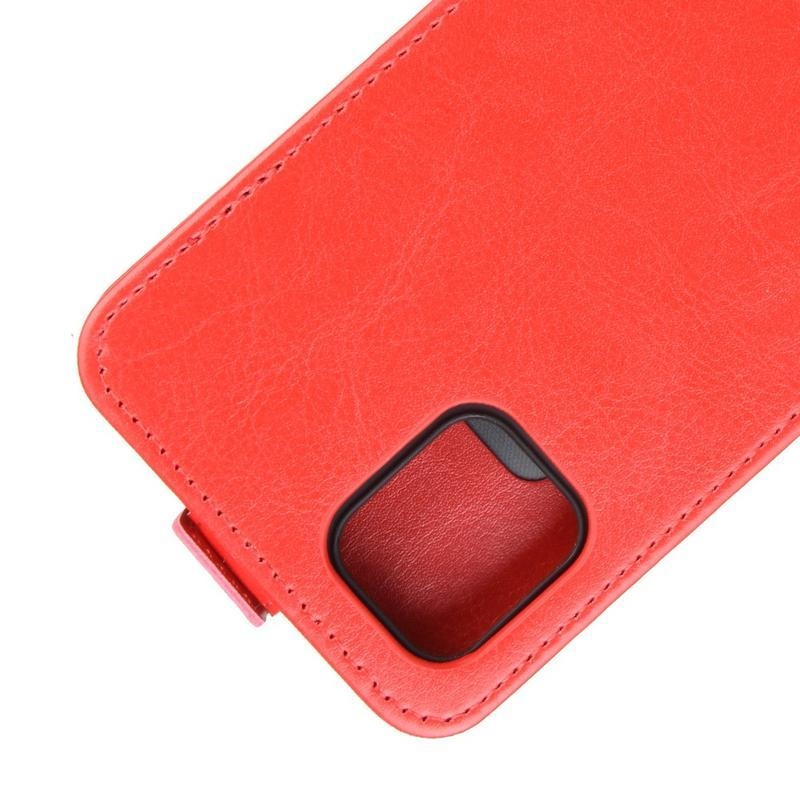 Vertical PU kožené pouzdro na mobil Samsung Galaxy Note 10 Lite - červené