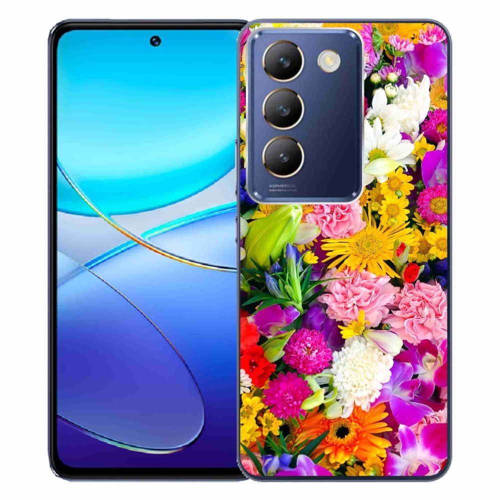 Gelový kryt mmCase na Vivo V40 SE 4G/5G - květiny 12