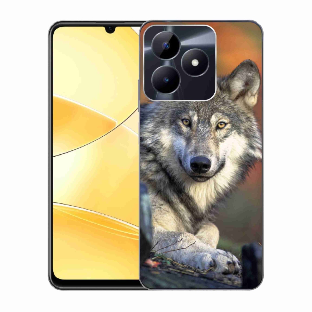Gelový obal mmCase na Realme C51/C53 - vlk