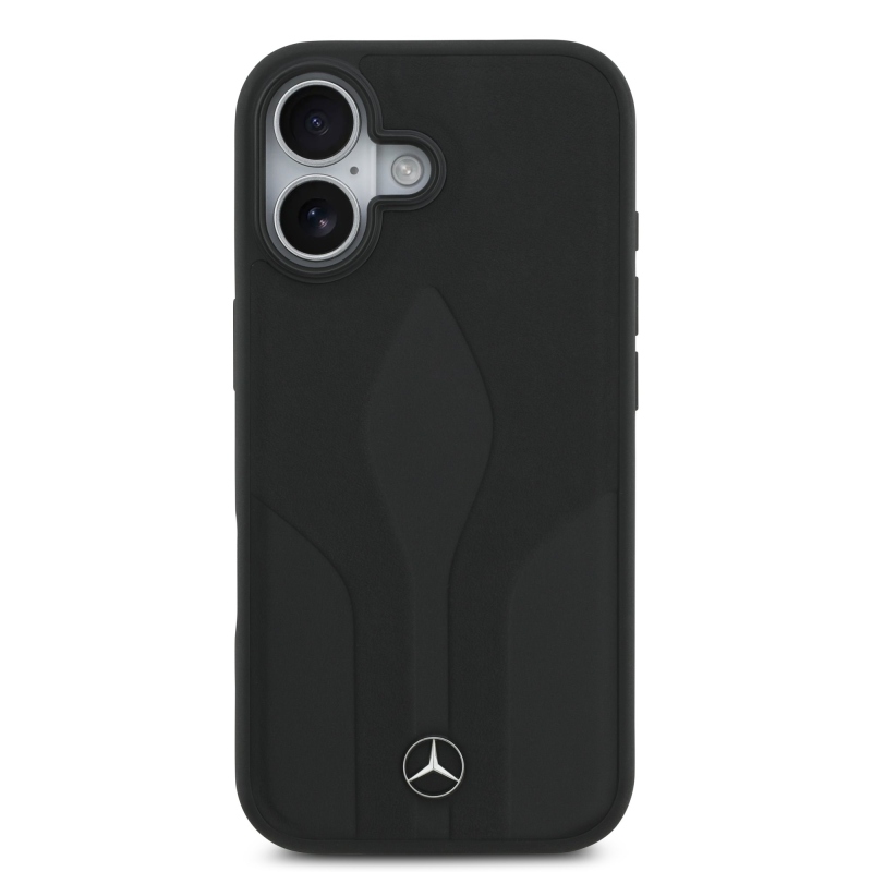 Mercedes Leather The Move MagSafe Zadní Kryt pro iPhone 17 Black