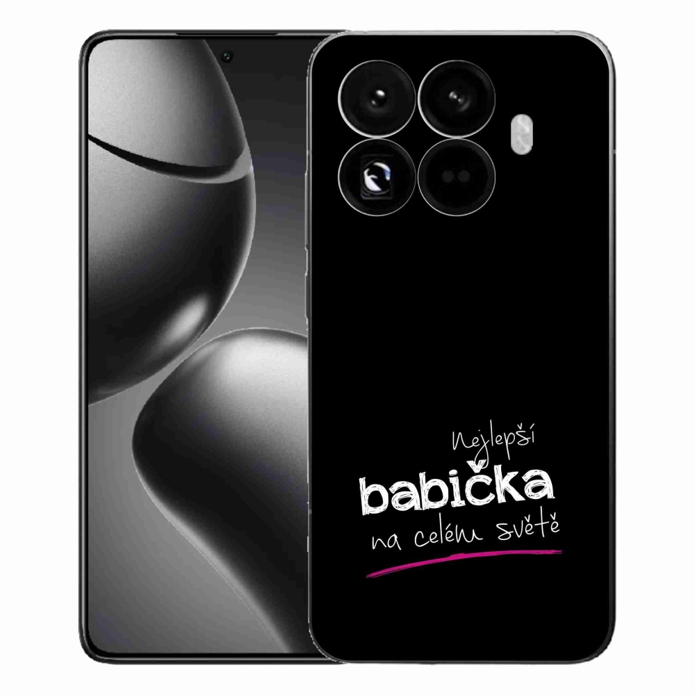 Gelový kryt mmCase na Xiaomi 15T Pro - nejlepší babička 4 černé pozadí