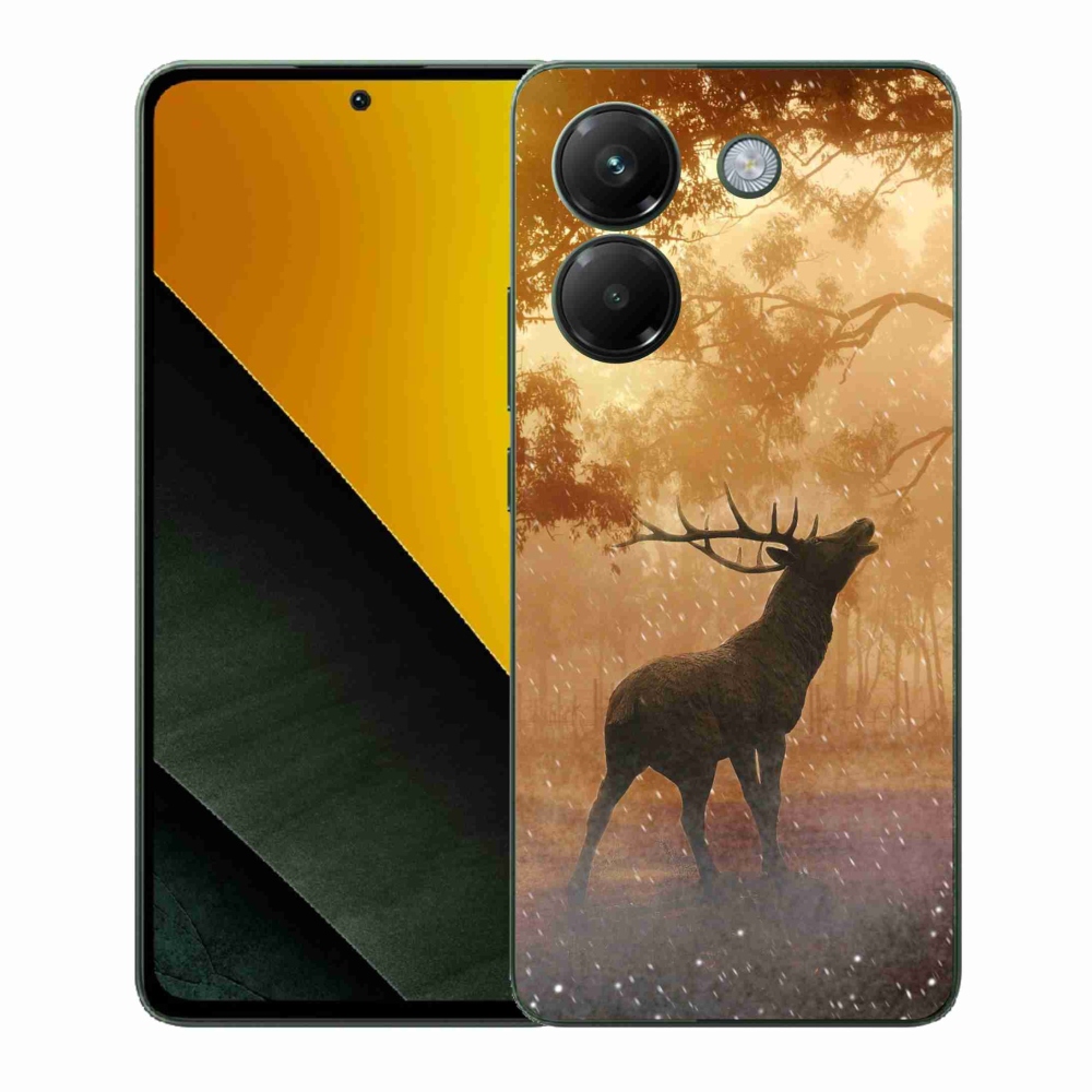 Gelový kryt mmCase na Xiaomi Poco M7 Pro 5G - jelen v říji