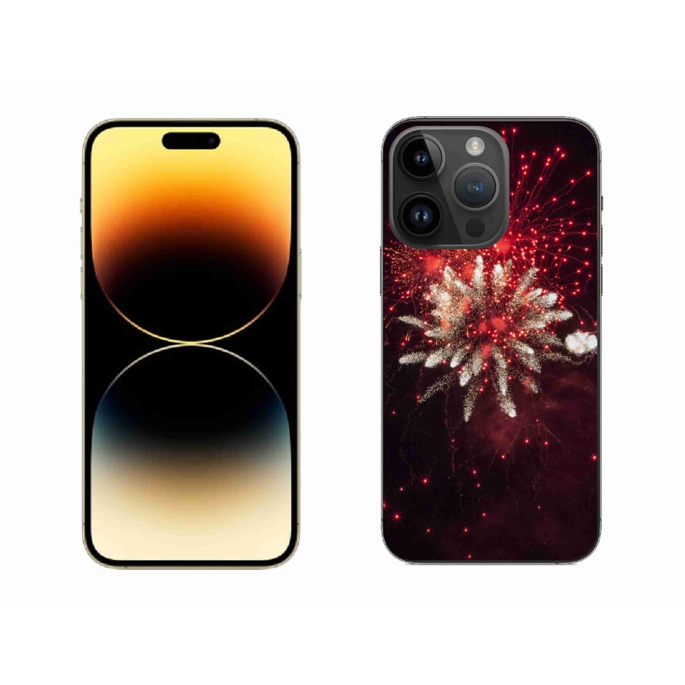 Gelový kryt mmCase na iPhone 14 Pro Max - ohňostroj