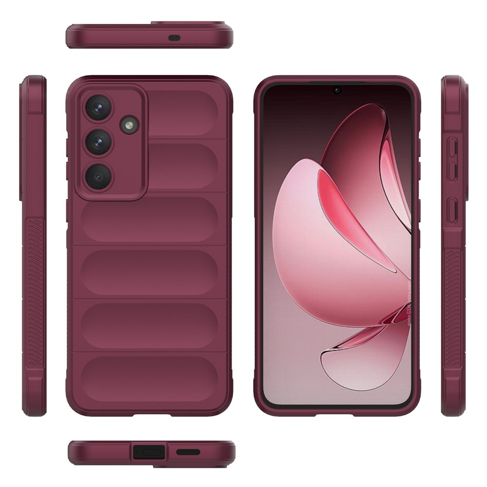 Rugg odolný gelový obal na Samsung Galaxy S25 FE - vínový